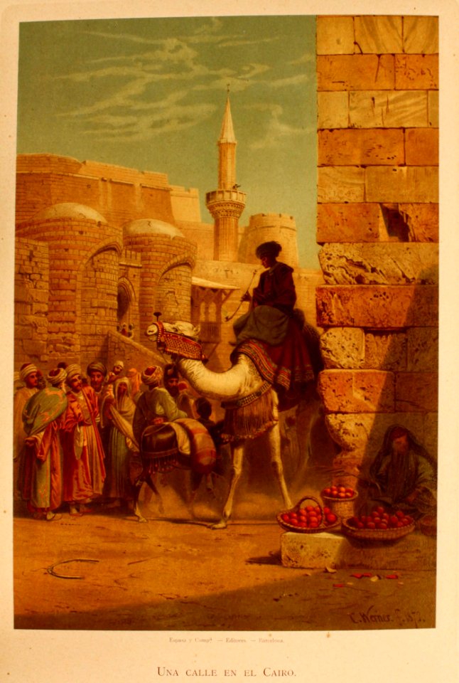 "Una calle en El Cairo"
