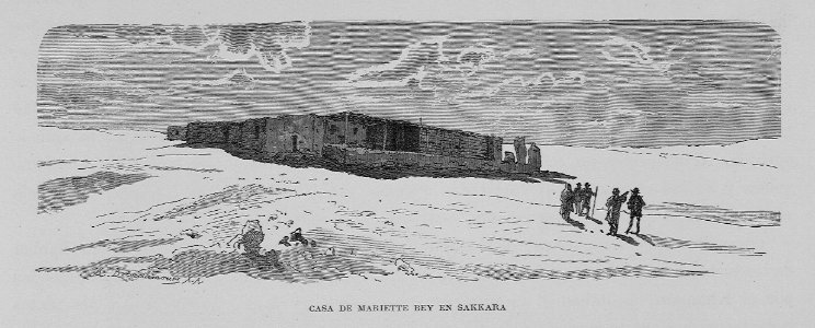 "Casa de Mariette Bey en Sakkara"