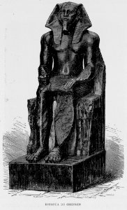 "Estatua de Chefren". Free illustration for personal and commercial use.