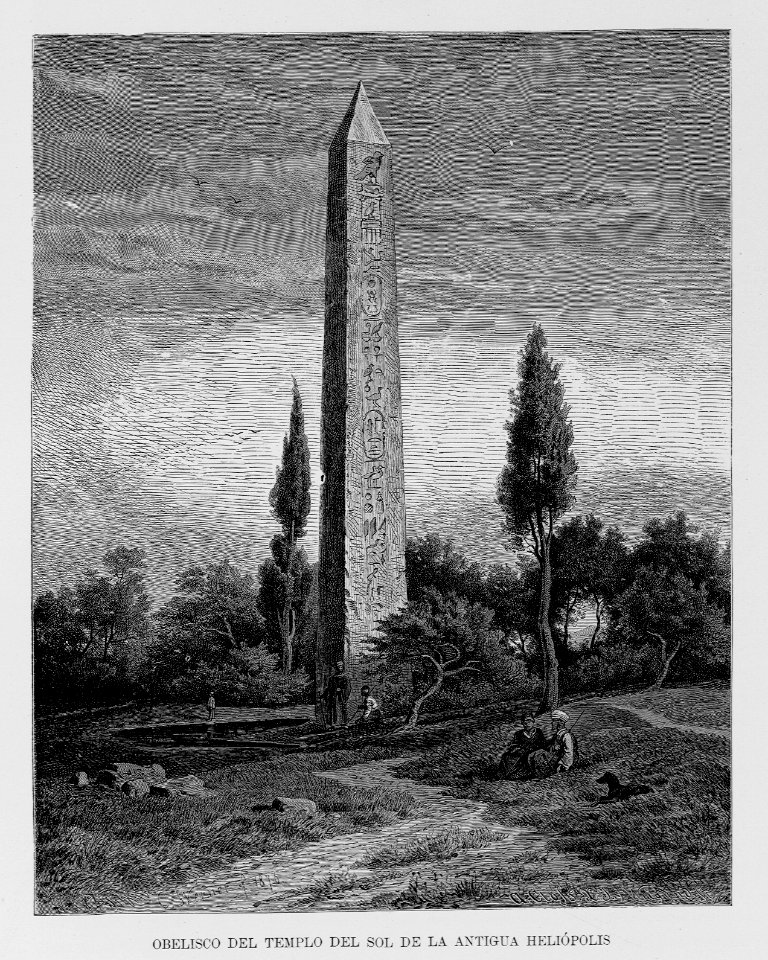 "Obelisco del Templo del Sol de la antigua Heliópolis"