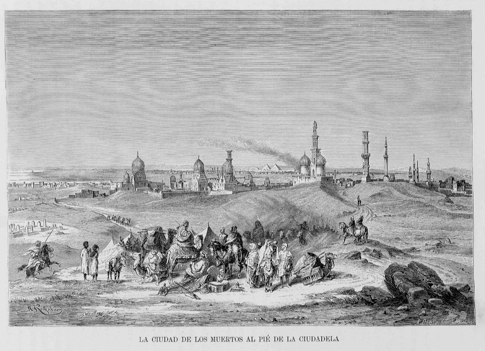 "La ciudad de los muertos al pié de la ciudadela"