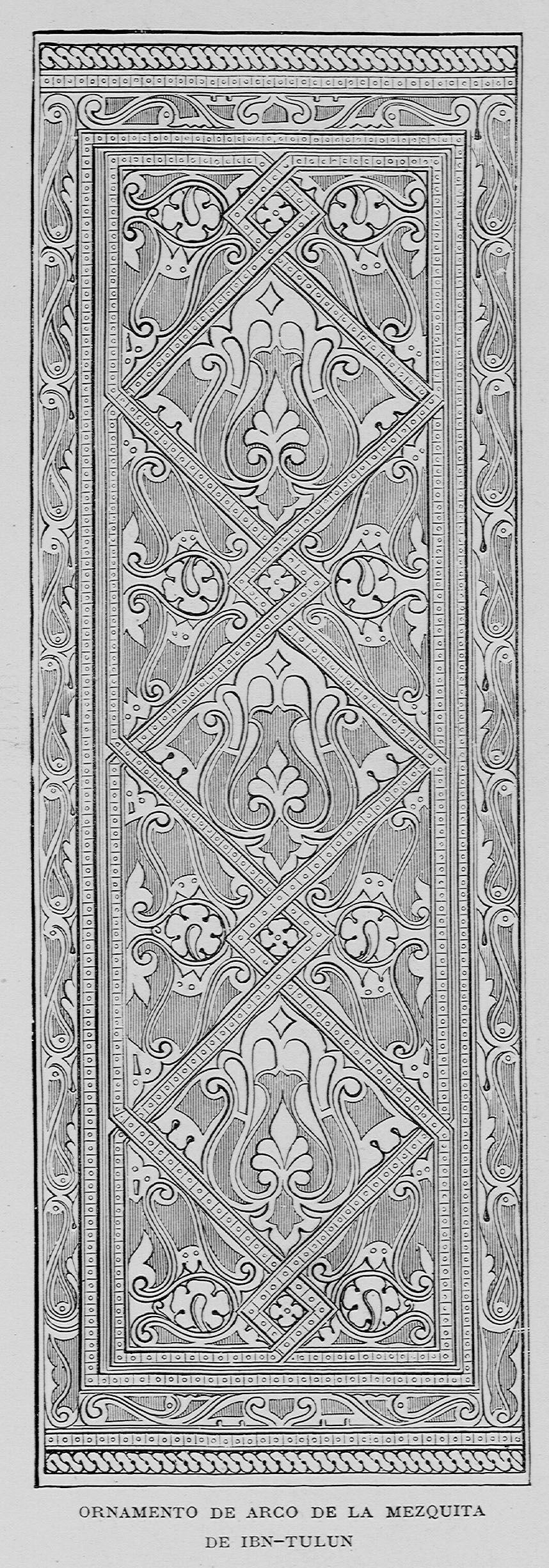 "Ornamento de Arco de la Mezquita de Ibn-Tulun"