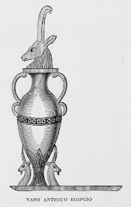 "Vaso antiguo egipcio". Free illustration for personal and commercial use.