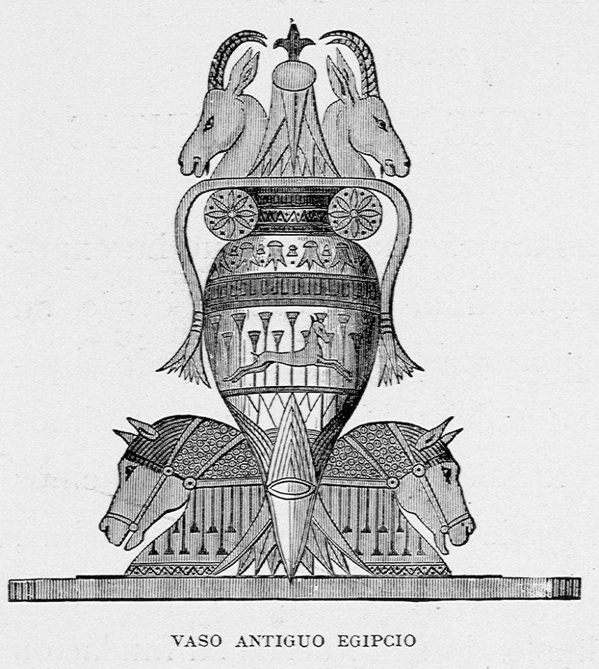 "Vaso antiguo egipcio"
