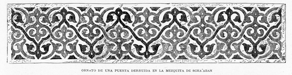 "Ornato de una puerta derruida en la mezquita de Scha'aban"