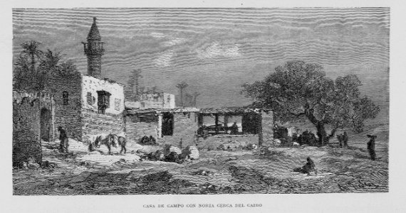 "Casa de campo con noria cerca del Cairo"