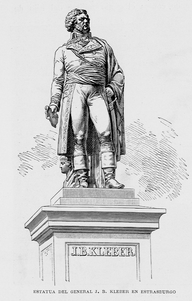 "Estatua del General J.B. Kleber en Estrasburgo"