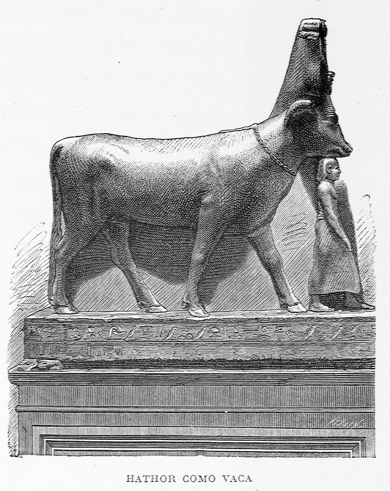 "Hathor como vaca"