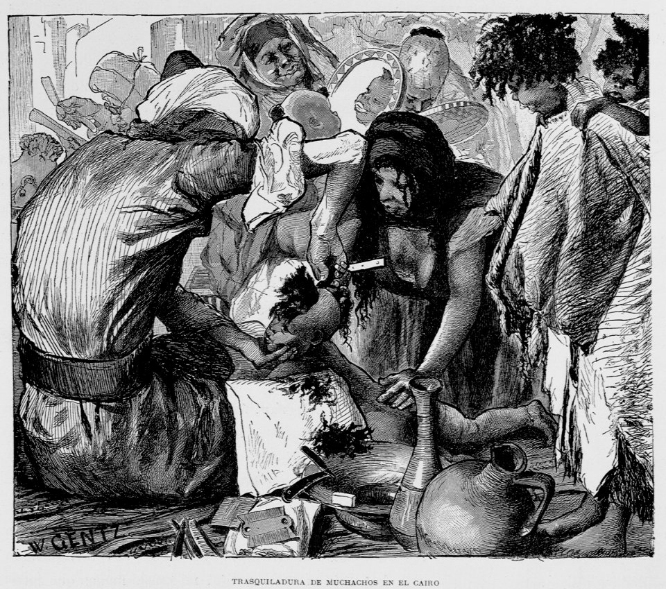 "Trasquiladura de muchachos en El Cairo"
