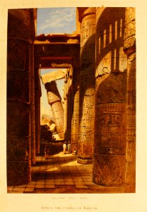 "Ruinas del templo de Karnak". Free illustration for personal and commercial use.