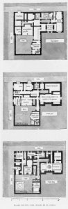 "Plano de una casa árabe en El Cairo"