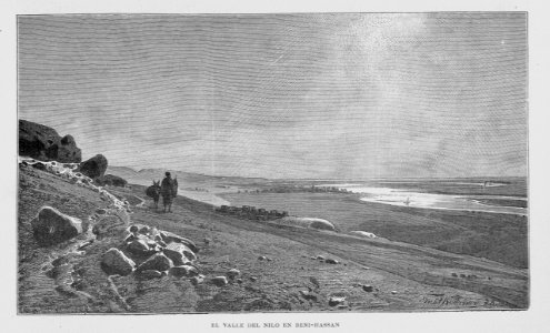 "El valle del Nilo en Beni-Hassan"