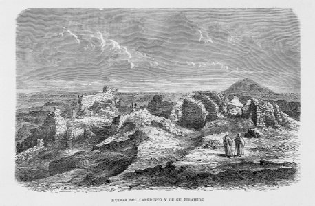 "Ruinas del laberinto y de su pirámide"