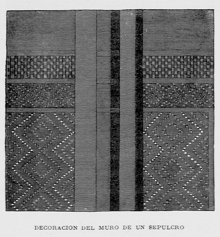 "Decoración del muro de un sepulcro"