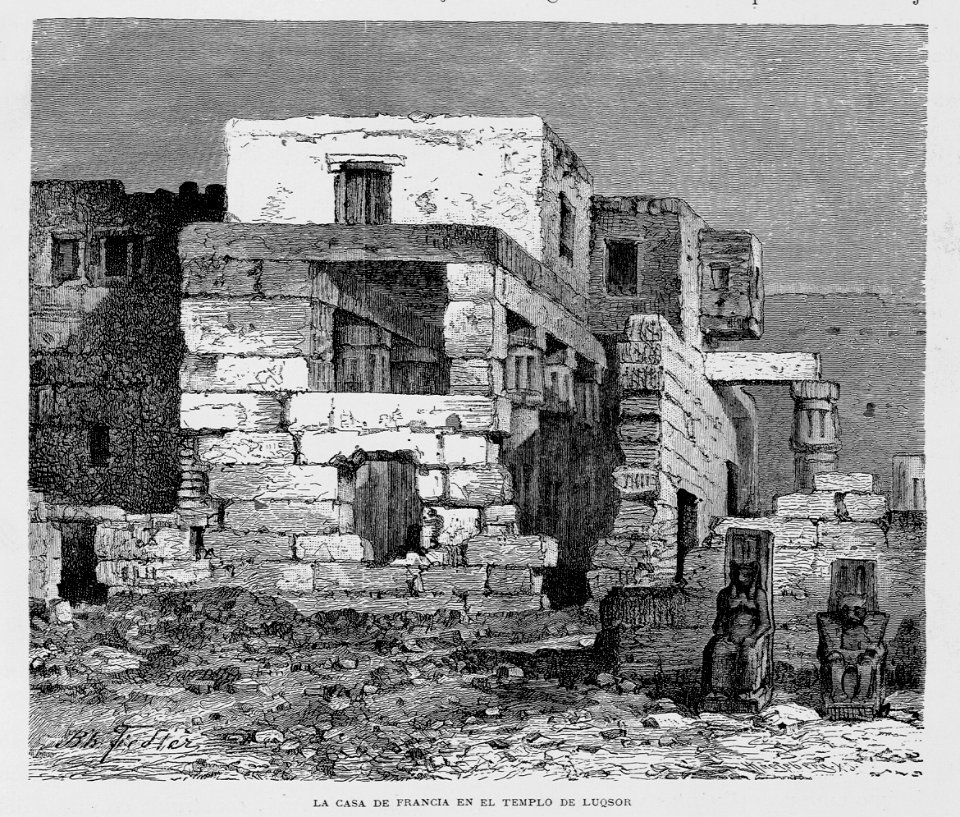 "La casa de Francia en el Templo de Luqsor"