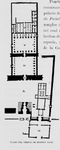 "Plano del Templo de Medinet Habu"