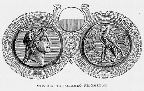 "Moneda de Tolomeo Filometor"