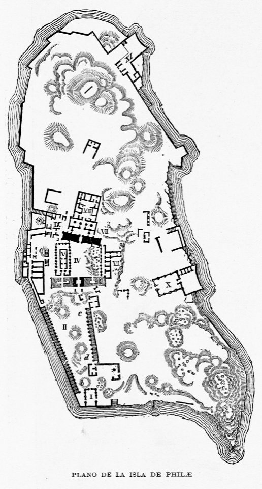 "Plano de la Isla de Philae"