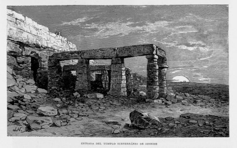 "Entrada del templo subterráneo de Girsche"