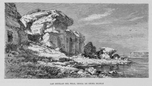 "Las estelas del Nilo, cerca de Gebel Silsile"