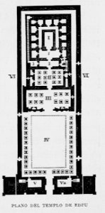 "Plano del templo de Edfu"