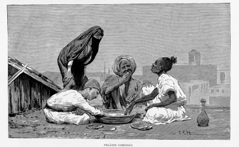 "Feláhes comiendo"