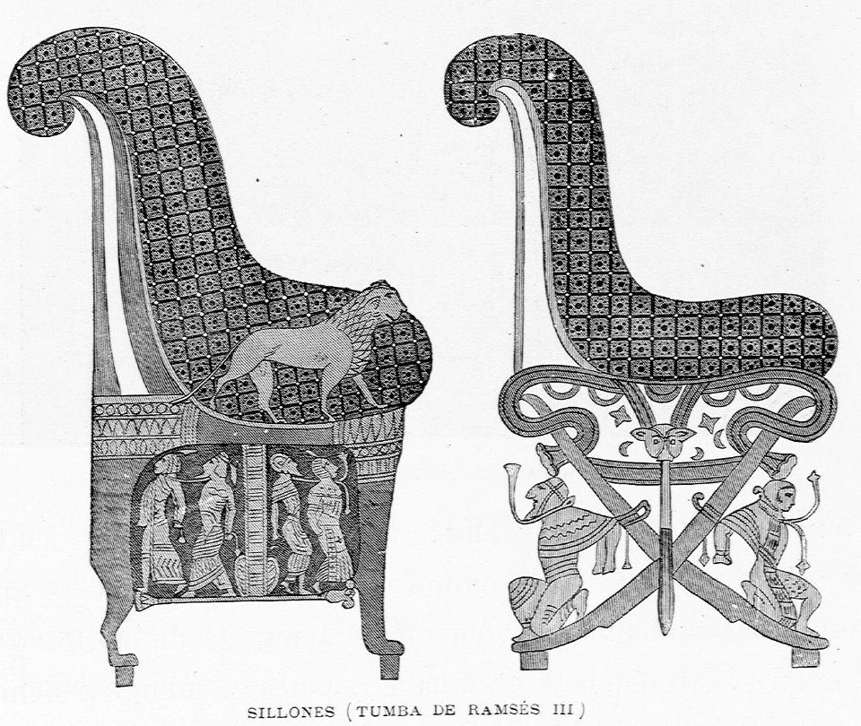 "Sillones (Tumba de Ramsés III)