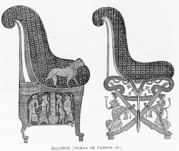 "Sillones (Tumba de Ramsés III)