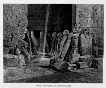 "Interior del templo de Apet en Karnak"