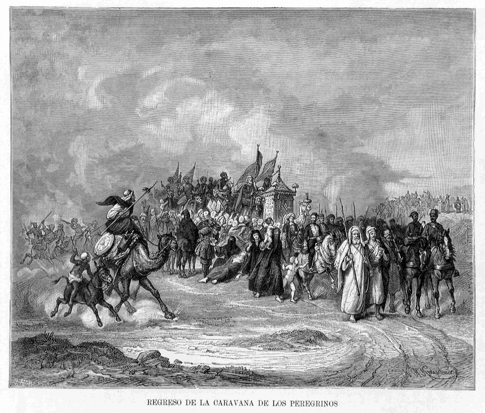 "Regreso de la caravana de los peregrinos"