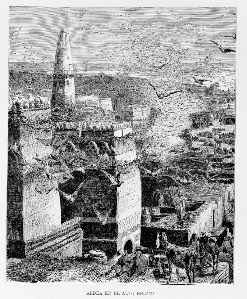 "Aldea en el Alto Egipto"
