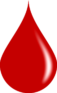 drop of blood. Free illustration for personal and commercial use.