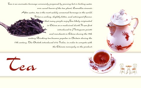 tea template. Free illustration for personal and commercial use.