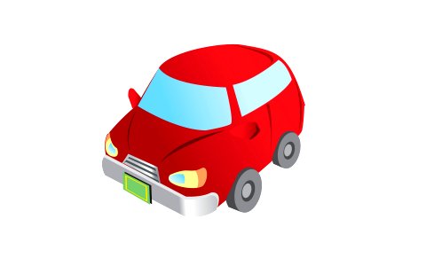 Car flat Icon. Free illustration for personal and commercial use.
