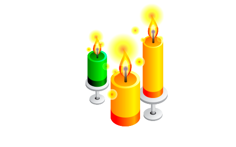 Burning Candles. Free illustration for personal and commercial use.