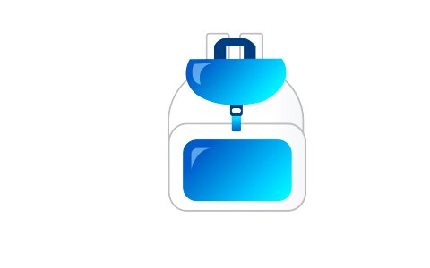 Blue Book Bag. Free illustration for personal and commercial use.