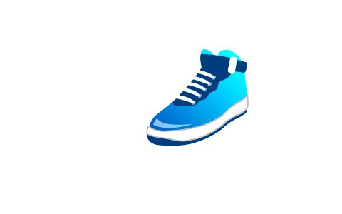 Sneakers icon. Free illustration for personal and commercial use.