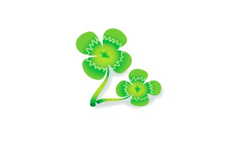 Four leaf clover. Vector illustration. Free illustration for personal and commercial use.