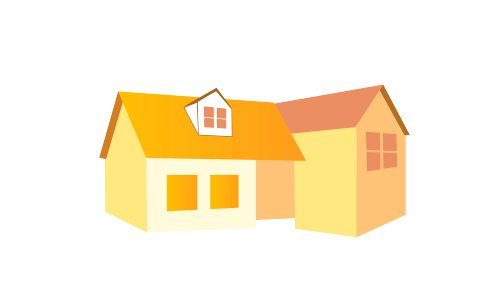 Houses icon. Free illustration for personal and commercial use.