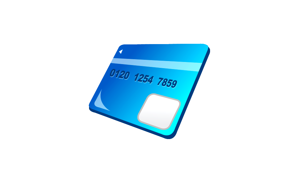 Credit Card Icon. Free illustration for personal and commercial use.