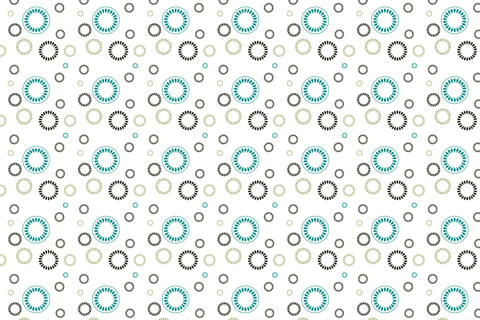 Set of round and circle ornament patterns. Free illustration for personal and commercial use.