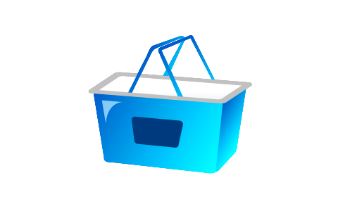 Shopping cart. Free illustration for personal and commercial use.