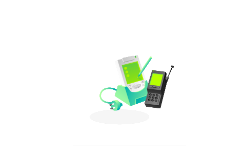 Old school mobile phone. Free illustration for personal and commercial use.
