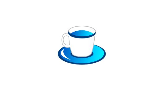 Icon of coffee cup. Free illustration for personal and commercial use.