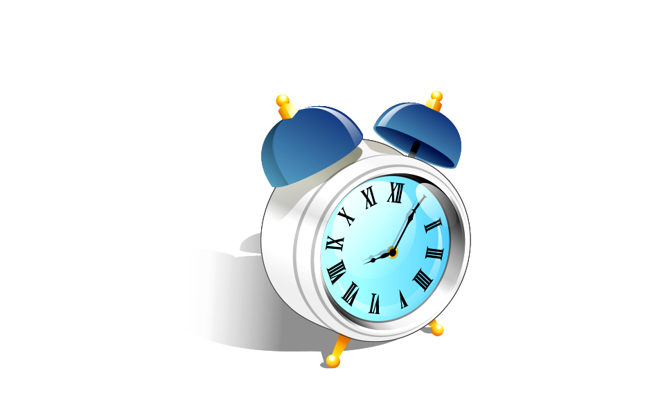 Blue alarm clock.. Free illustration for personal and commercial use.
