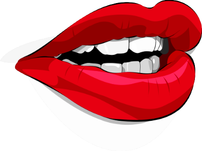 female lips. Free illustration for personal and commercial use.