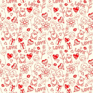 Love Seamless Pattern. Free illustration for personal and commercial use.