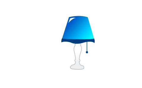 Lamp icon. Free illustration for personal and commercial use.