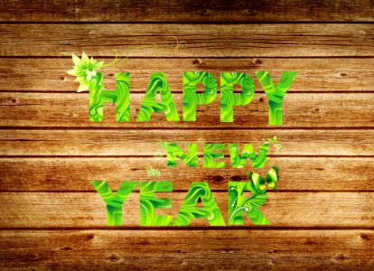 Happy New 2016 Year-wooden background. Free illustration for personal and commercial use.