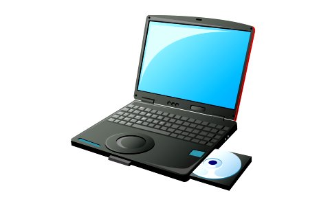 Laptop Computer PC with space for your message. Free illustration for personal and commercial use.